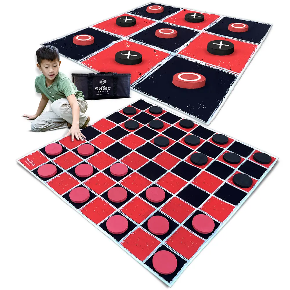 Swooc Games - Giant Checkers & Tic Tac Toe Game 1