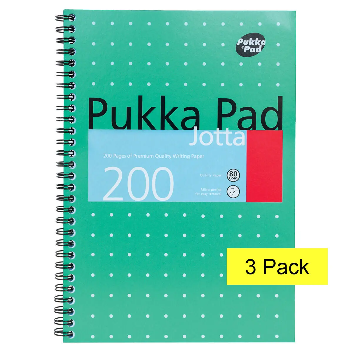 Pukka Pad B5 Jotta Metallic Notebook 200 Pages 80Gsm Wirebound Ruled Pack Of 3 1