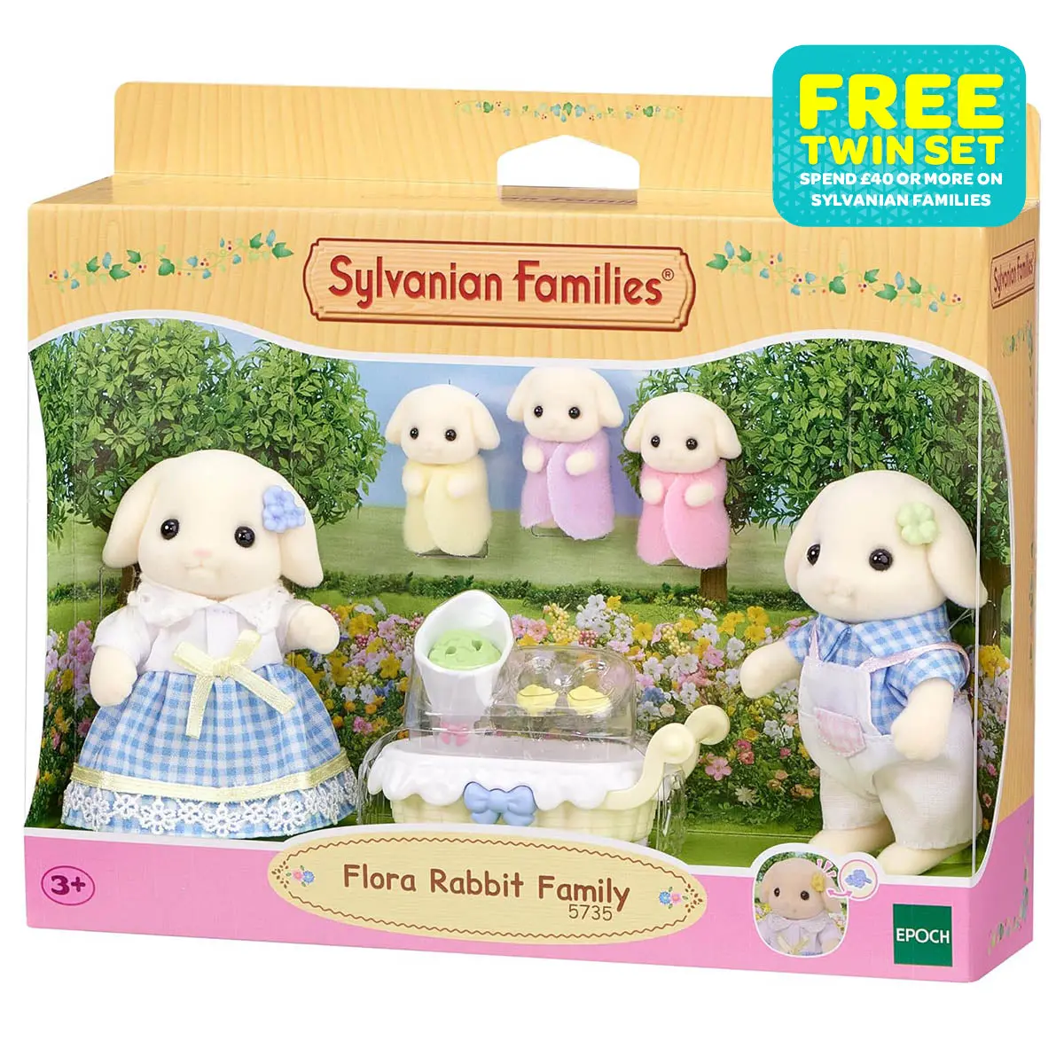 Sylvanian Families Flora Rabbit Family Set 1