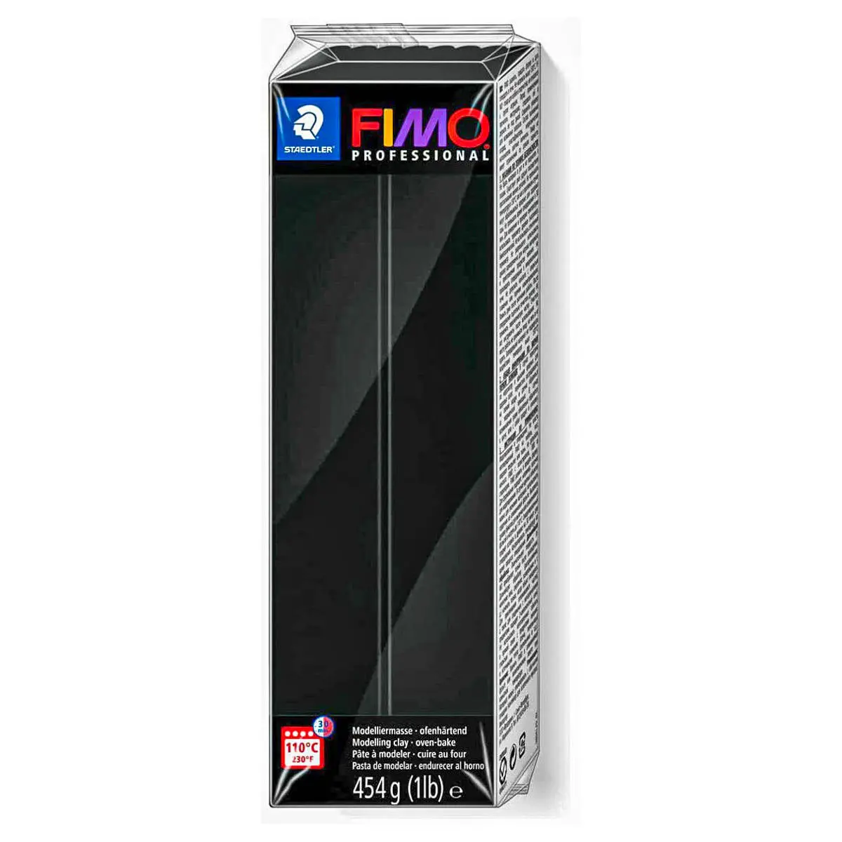 Staedtler Fimo Professional Black Oven-Bake Modelling Clay 454G 1
