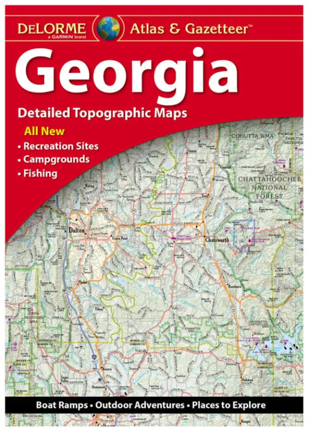 Delorme Atlas & Gazetteer Paper Maps Georgia 1