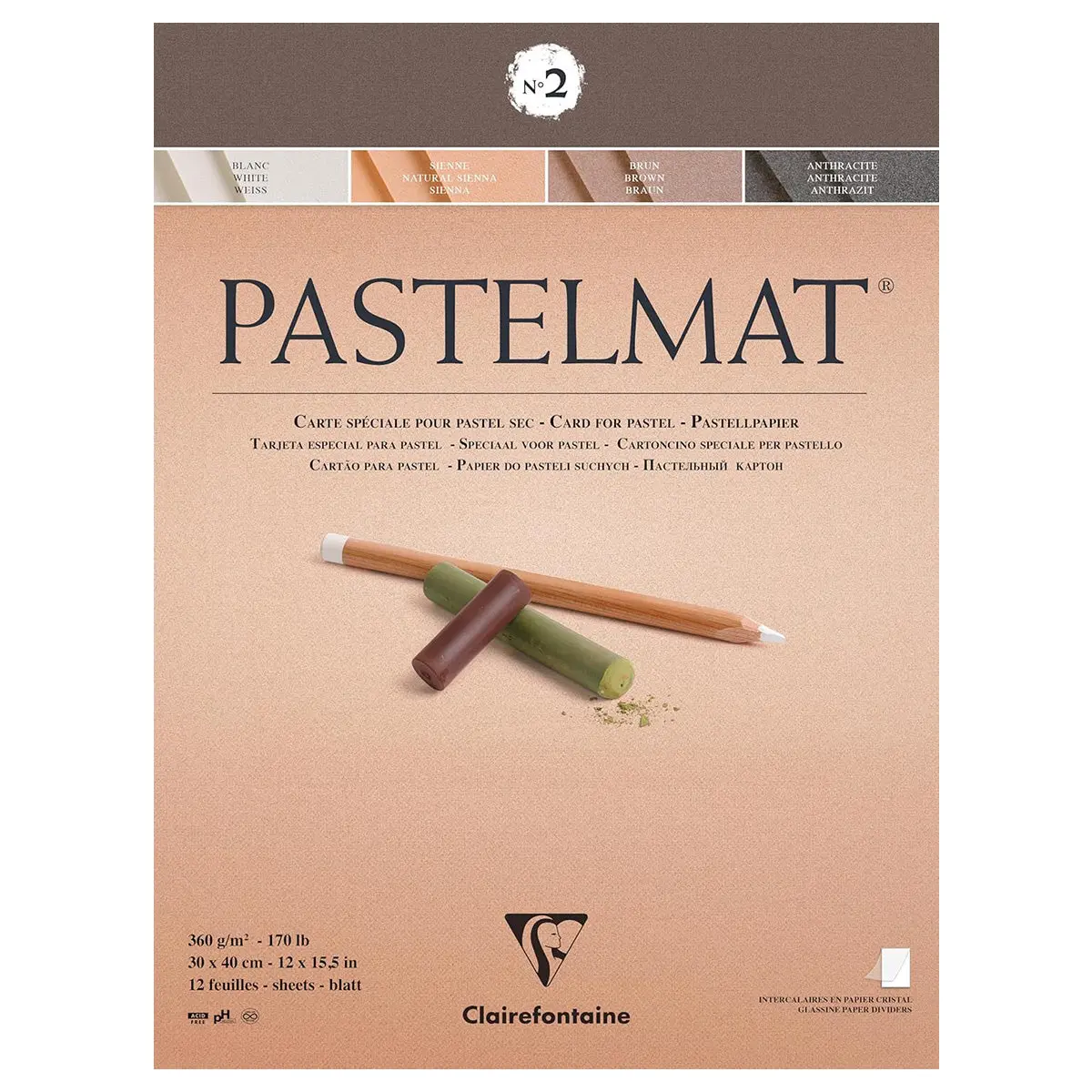 Clairefontaine Pastelmat No.2 30 X 40Cm Pad 1