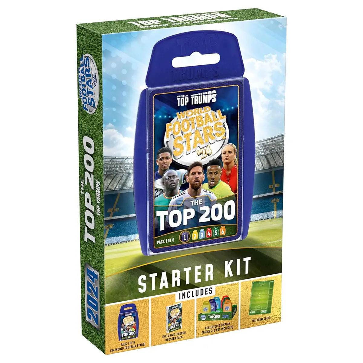 World Football Stars '24 Top 200 Starter Kit Top Trumps Card Game 1
