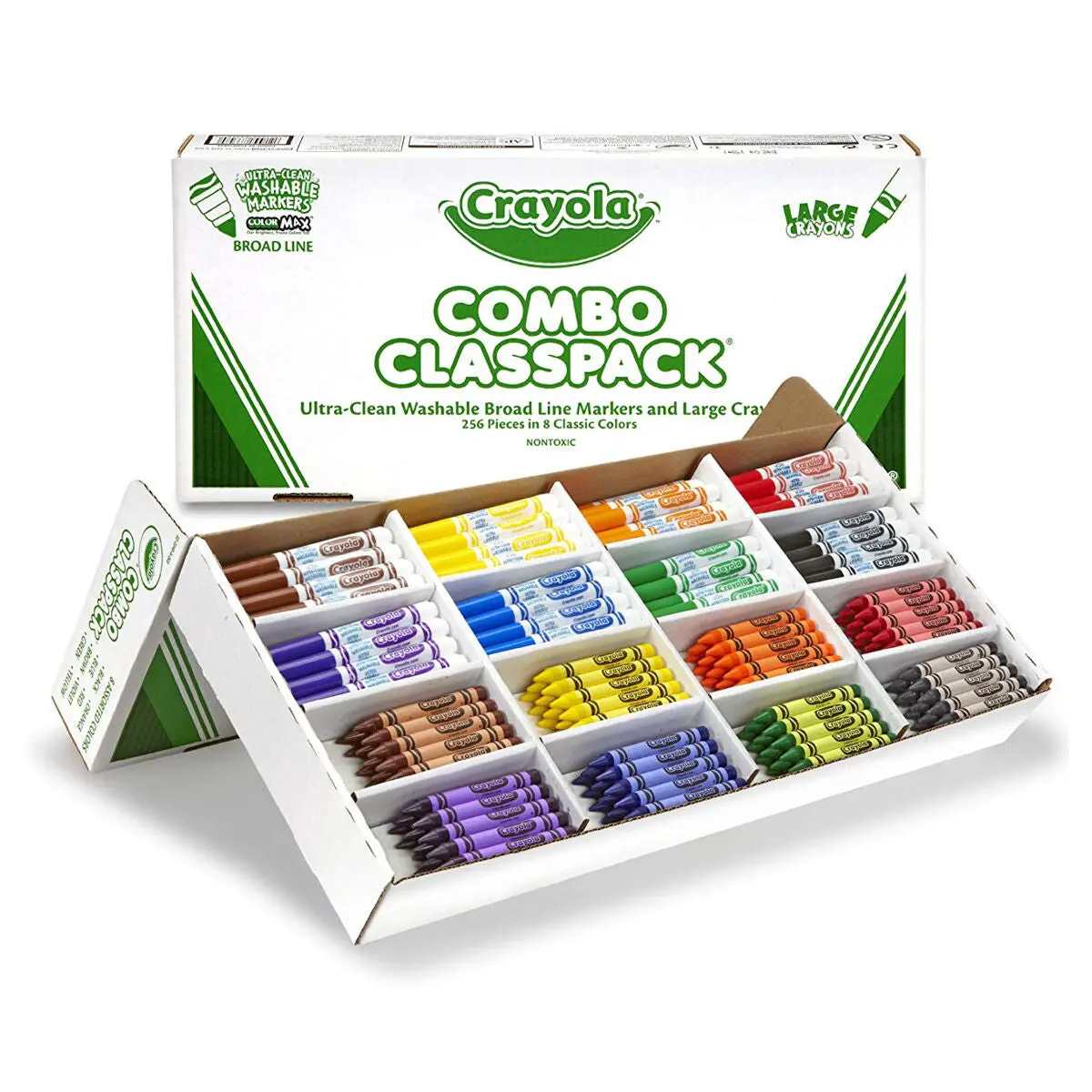 Crayola Classpack Markers And Crayons (Pack Of 256) 1