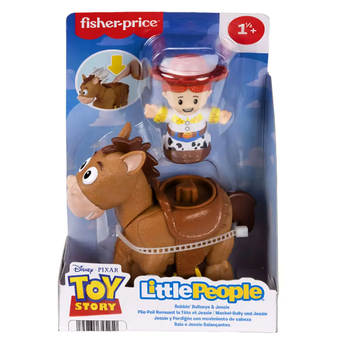 Fisher-Price Little People Disney Pixar Toy Story Bobbin' Bullseye & Jessie Figure Set 1