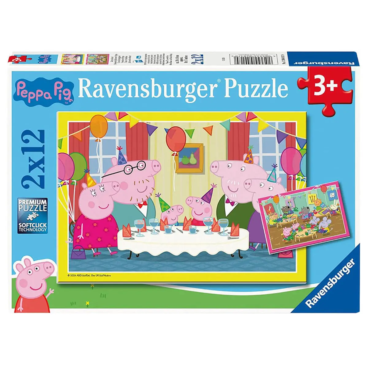 Ravensburger Peppa Pig Time To Celebrate 2 X 12 Piece Jigsaw Puzzles 1