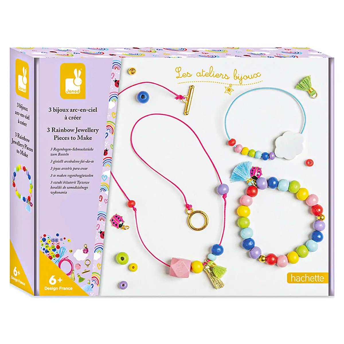 Janod 3 Rainbow Jewellery Pieces To Make Kit 1