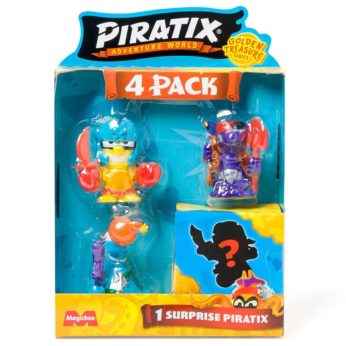 Piratix Adventure World Golden Series 4 Pack Figure Set (Styles Vary) 1
