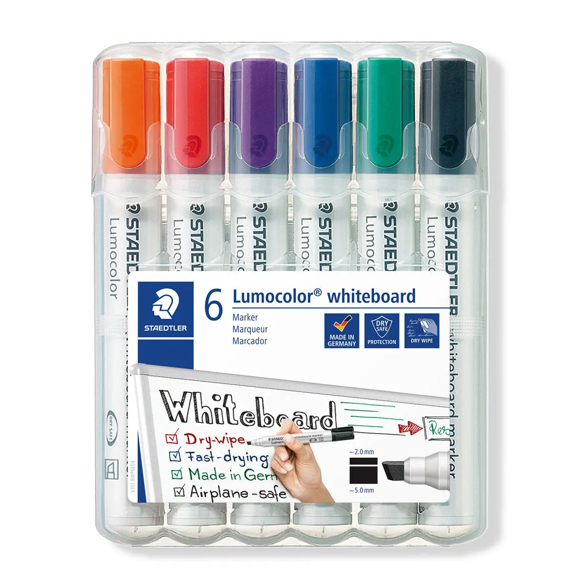 Staedtler Lumocolor Whiteboard Markers 6 Pack 1