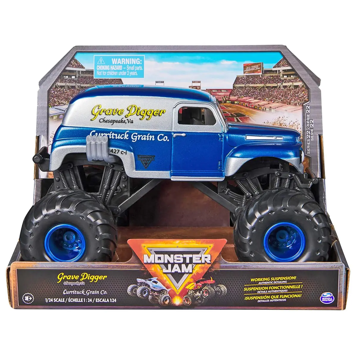 Monster Jam Grave Digger Currituck Grain Co. 1:24 Truck 1