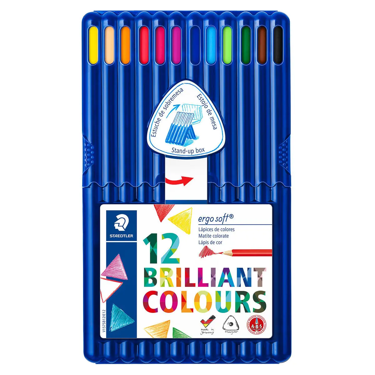 Staedtler Ergo Soft Pencils 12 Brilliant Colours 1