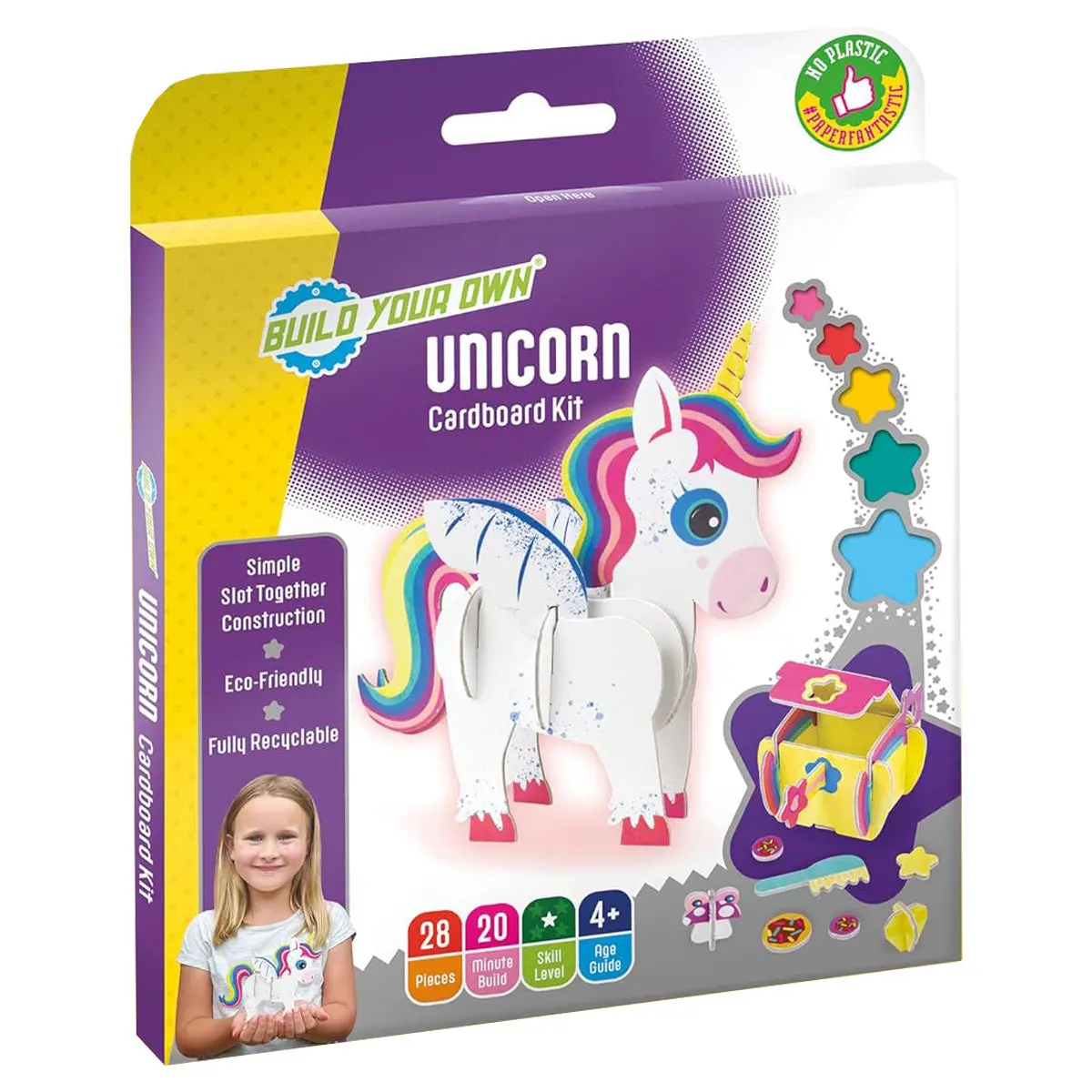 Build Your Own Unicorn Slot Together Cardboard Kit 1