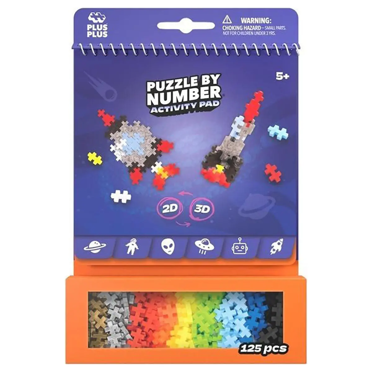 Plus-Plus Puzzle By Number Space Activity Pad 1