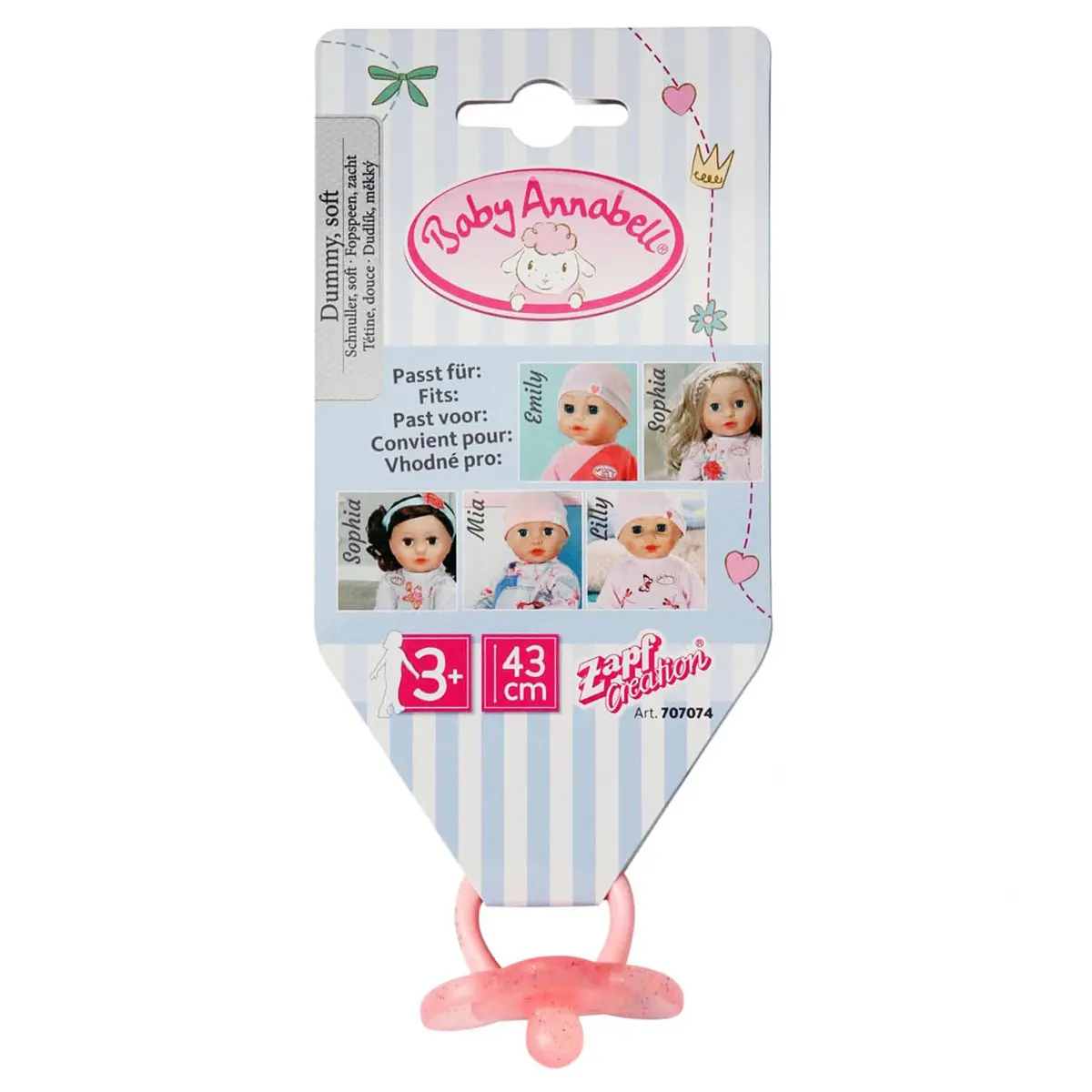 Baby Annabell Dummy Pink 1