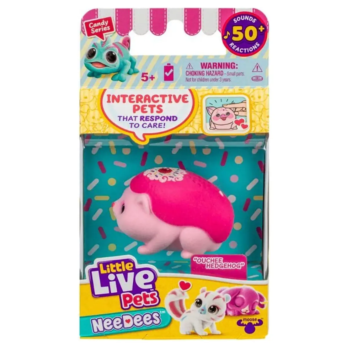 Little Live Pets Needees Candy Series Ouchee Hedgehog Interactive Pet 1