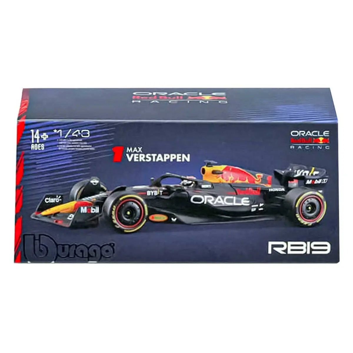 Bburago F1 Oracle Red Bull Racing Max Verstappen Rb19 1:43 Car 1