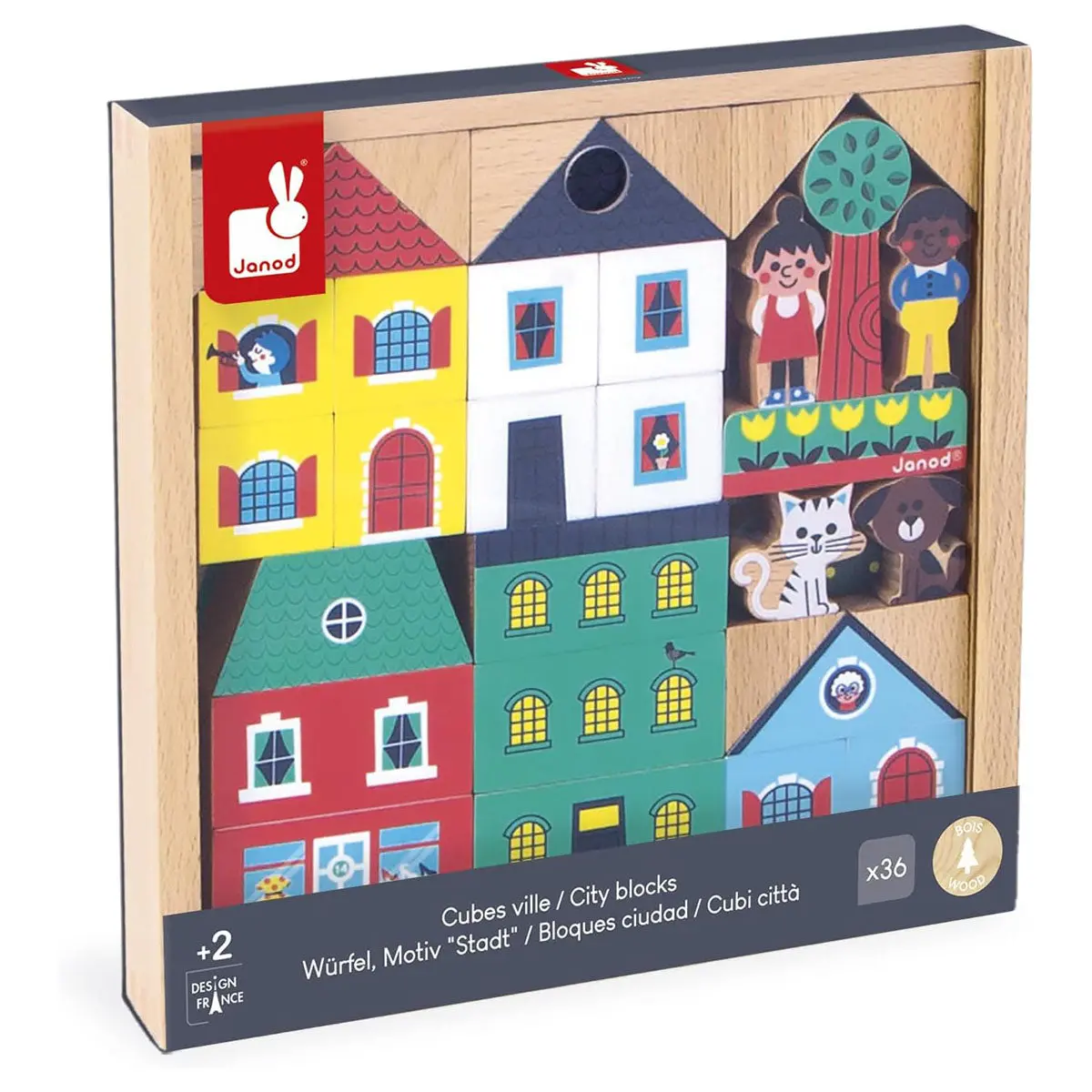 Janod Cross Roads: City Blocks Set 1