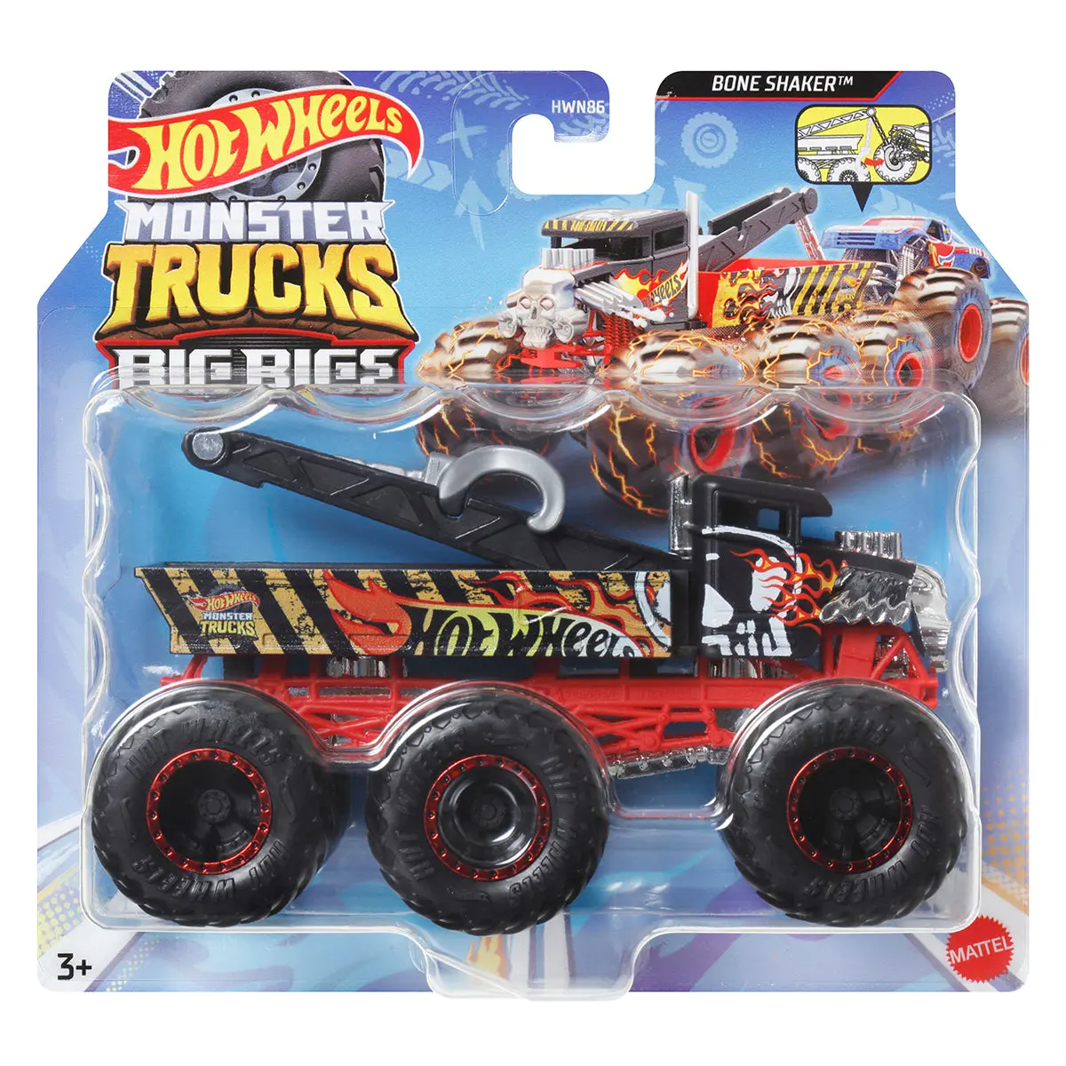Hot Wheels Monster Trucks: Big Rigs - Bone Shaker 1