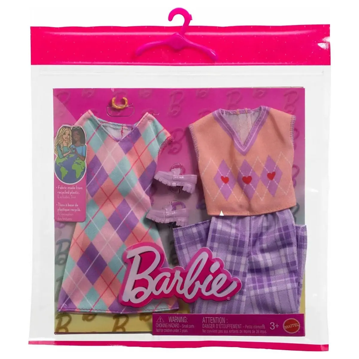Barbie Fashion Argyle Outfit (2 Pack) 1