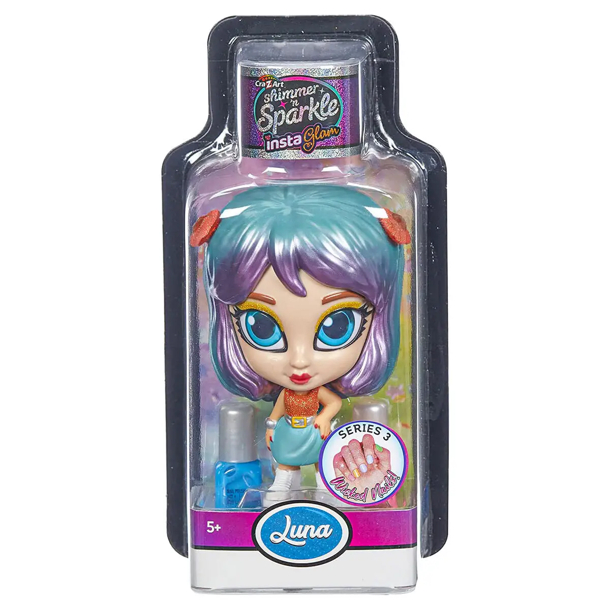 Character Crazart Shimmer 'N Sparkle Instaglam Series 3 Wicked Nails Luna Doll 1