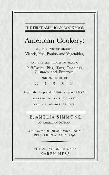 Applewood Books - American Cookery 1