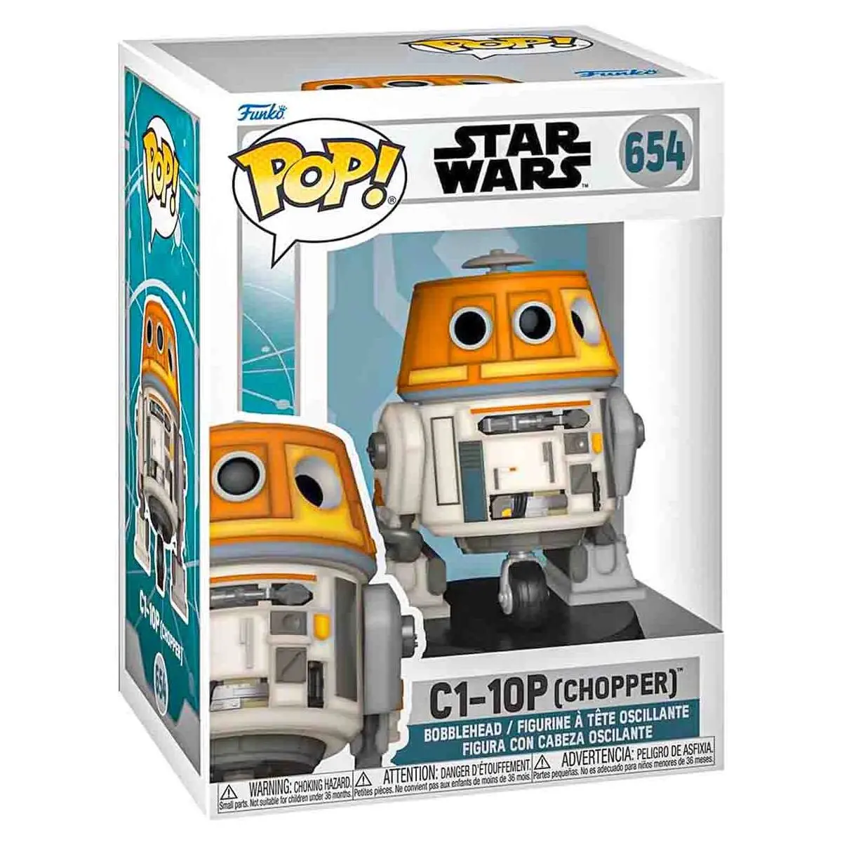 Funko Pop! Star Wars: Ahsoka: C1-10P (Chopper) Bobblehead Figure #650 1