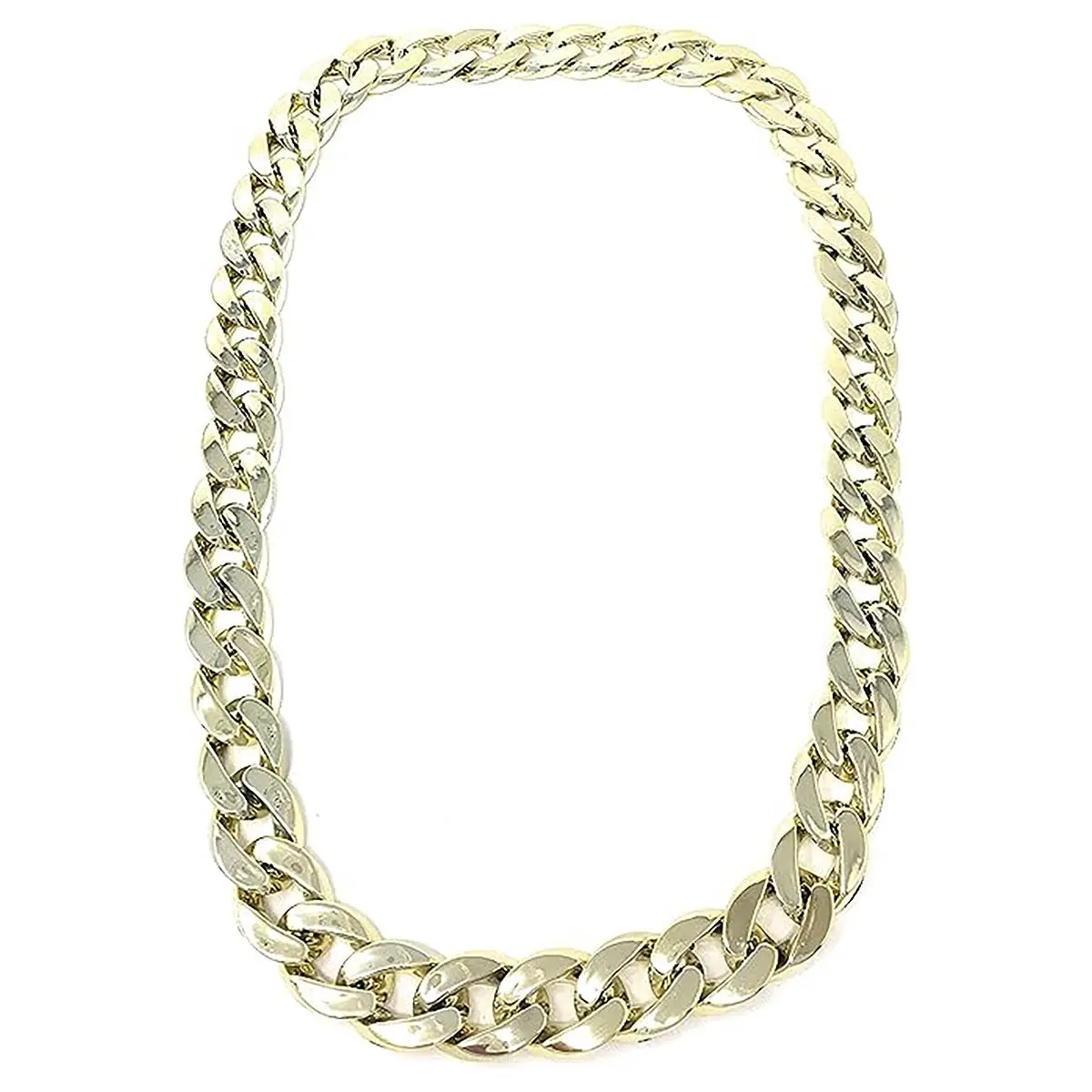 Smiffys Chunky Necklace Gold Coloured 2