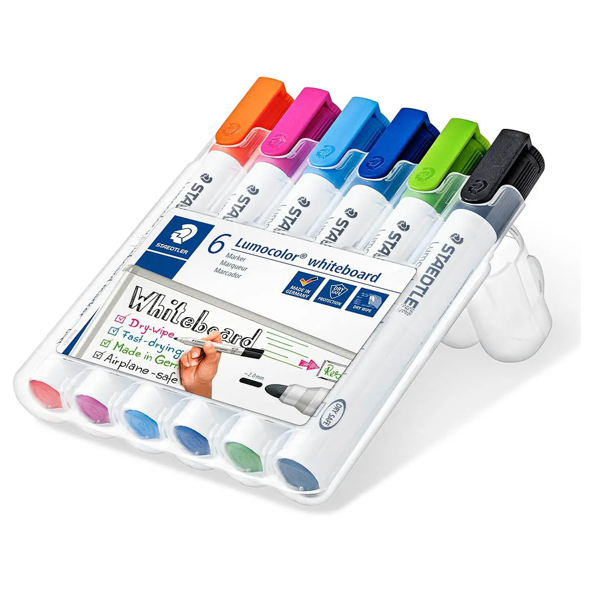 Staedtler Lumocolor Whiteboard Bullet Tip Markers (6 Pack) 2