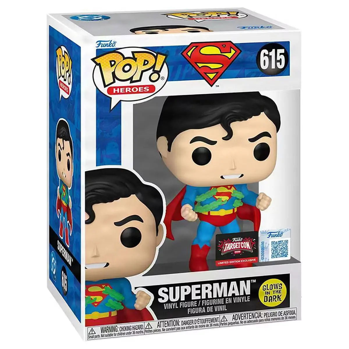 Funko Pop! Heroes: Dc Superman (Breaking Chains) Glows In The Dark Vinyl Figure #615 1