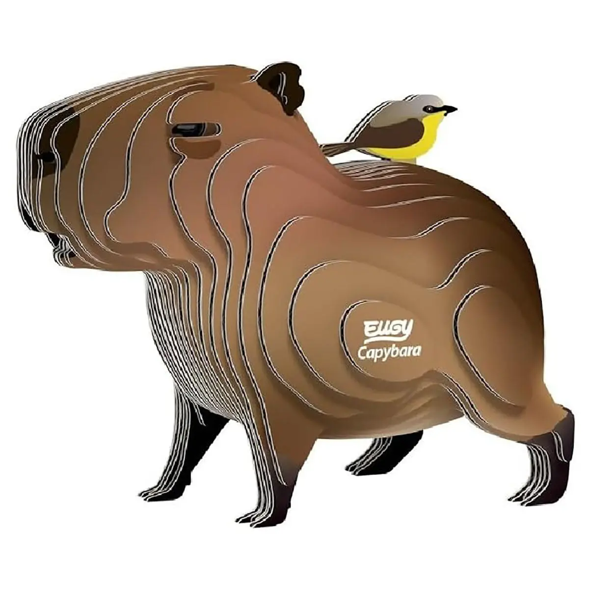 Eugy Capybara 3D Cardboard Model Kit 1