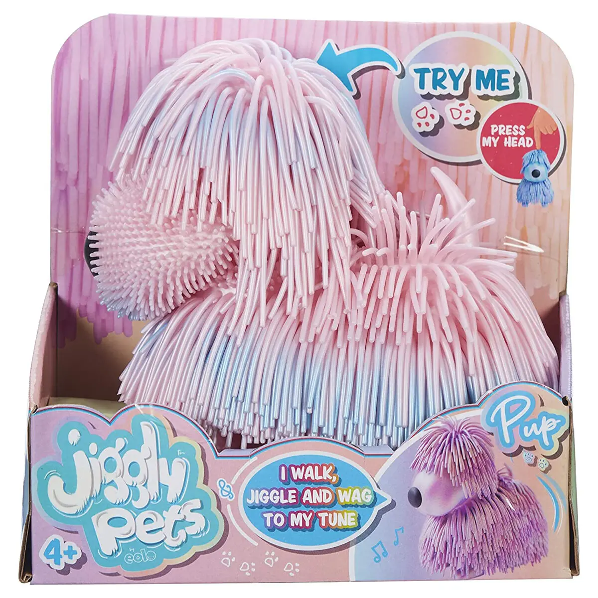 Jiggly Pets Pup Pearlescent Pink 1