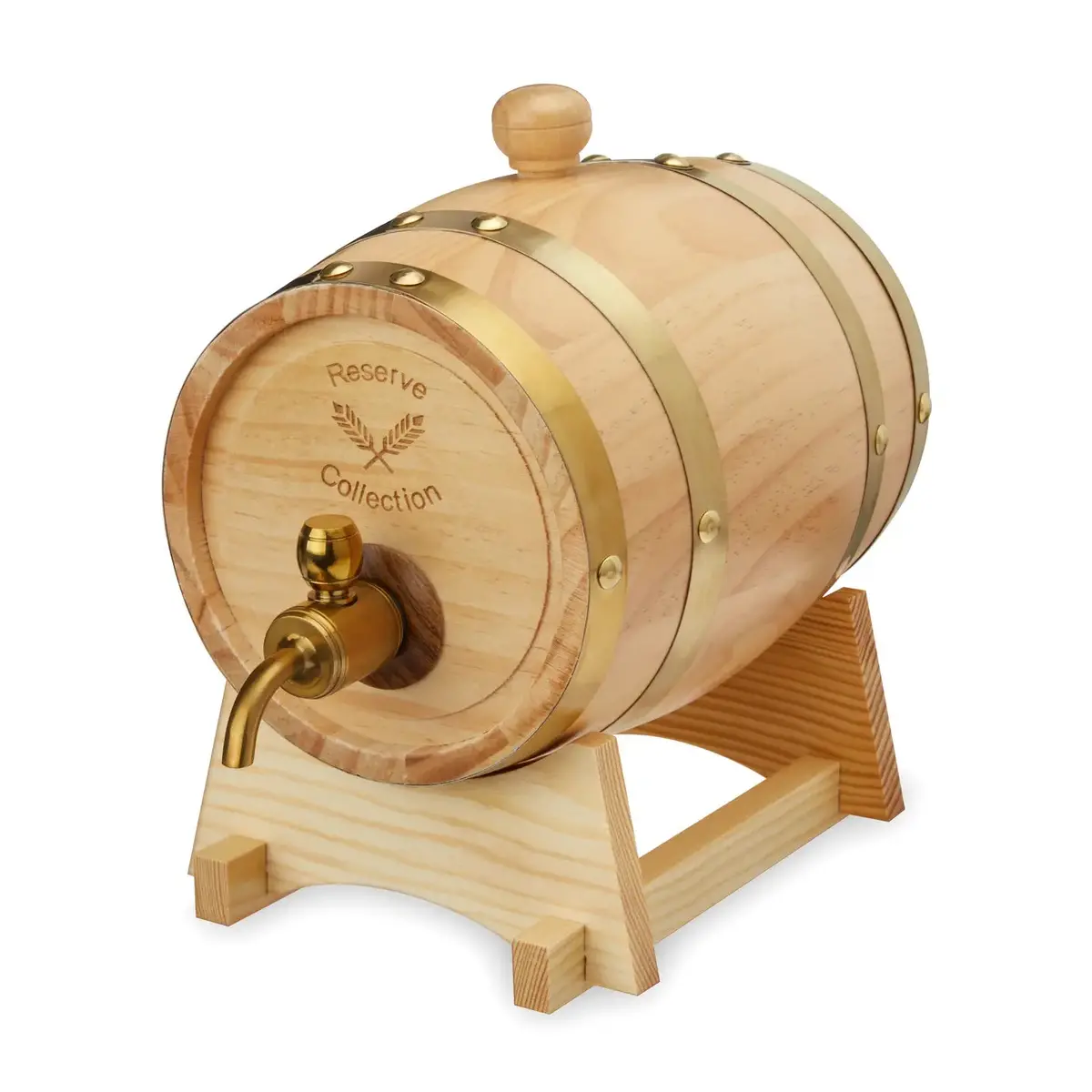 Whiskey Barrel Drink Dispenser 1