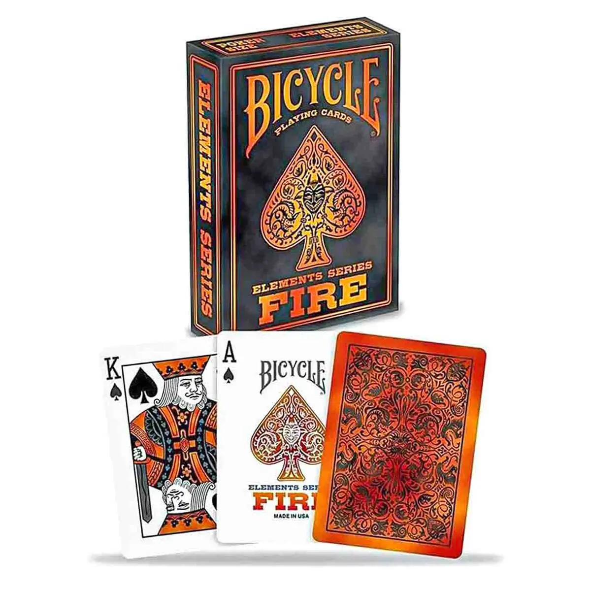 Bicycle Elements Series: Fire Playing Cards 2