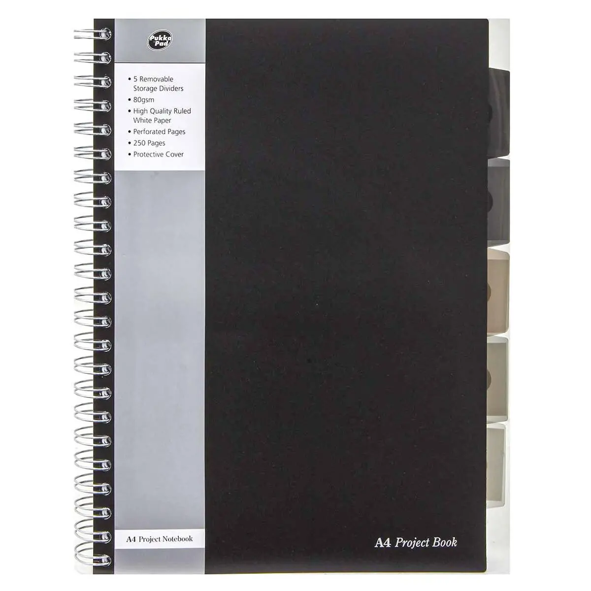 Pukka Pad A4 Black Project Book 250 Pages 1