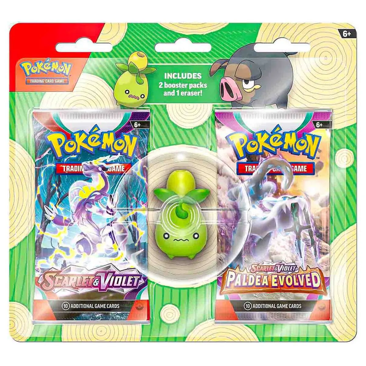 Pokémon Tcg: Back To School Eraser Blister Pack - Smoliv 1