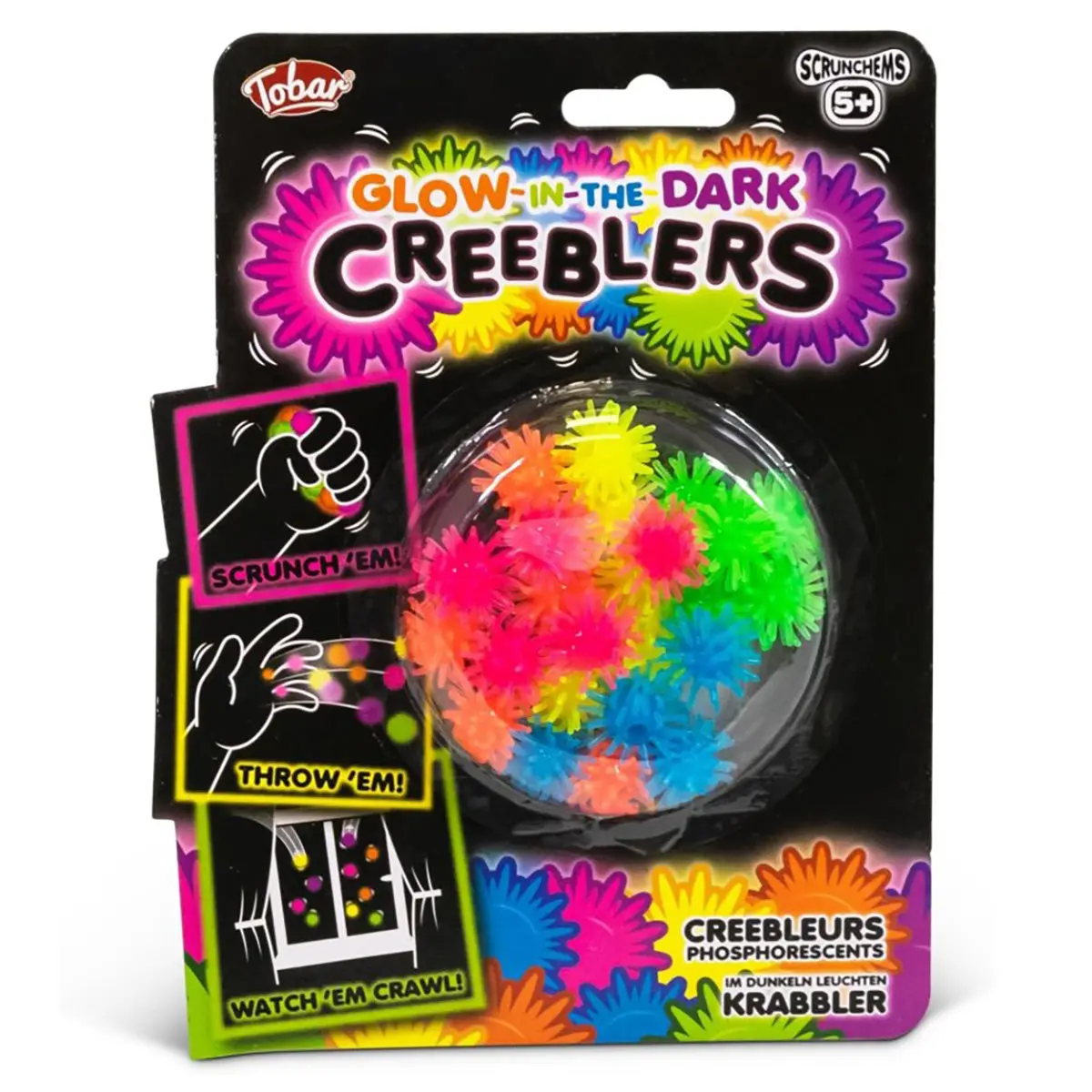 Scrunchems Glow In The Dark Creeblers Fidget Toy 1