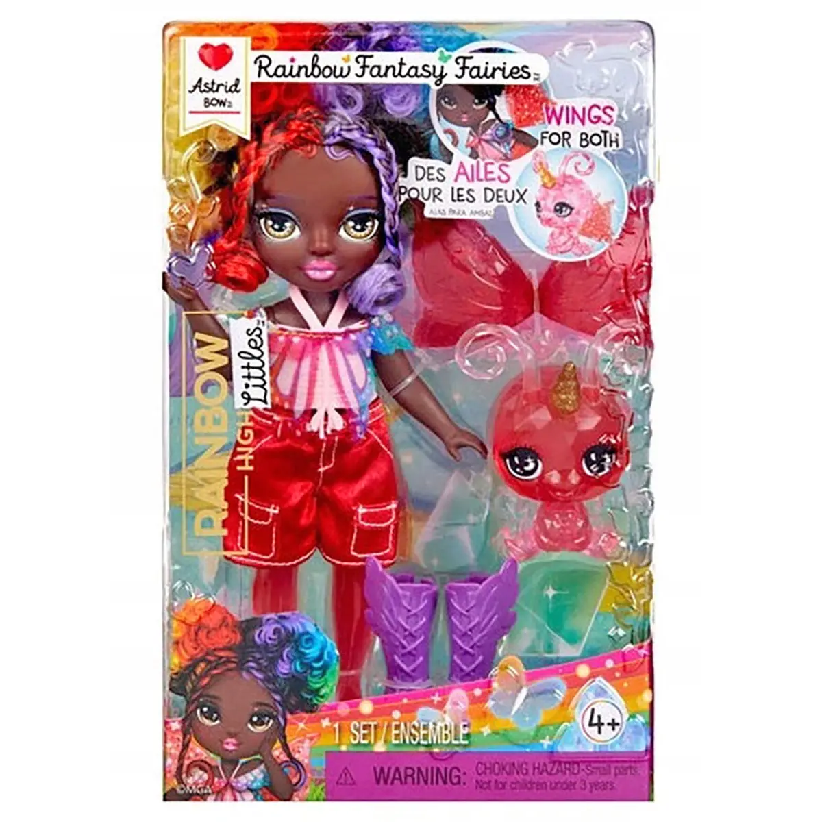 Rainbow High Littles: Rainbow Fantasy Fairies Astrid Bow Doll 1
