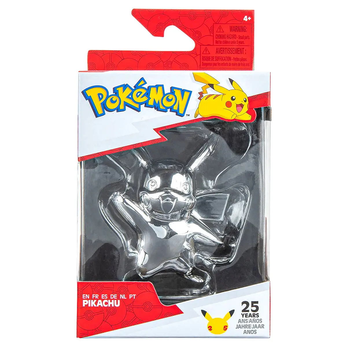Pokémon 25 Years Silver Pikachu 3 Inch Figure 1
