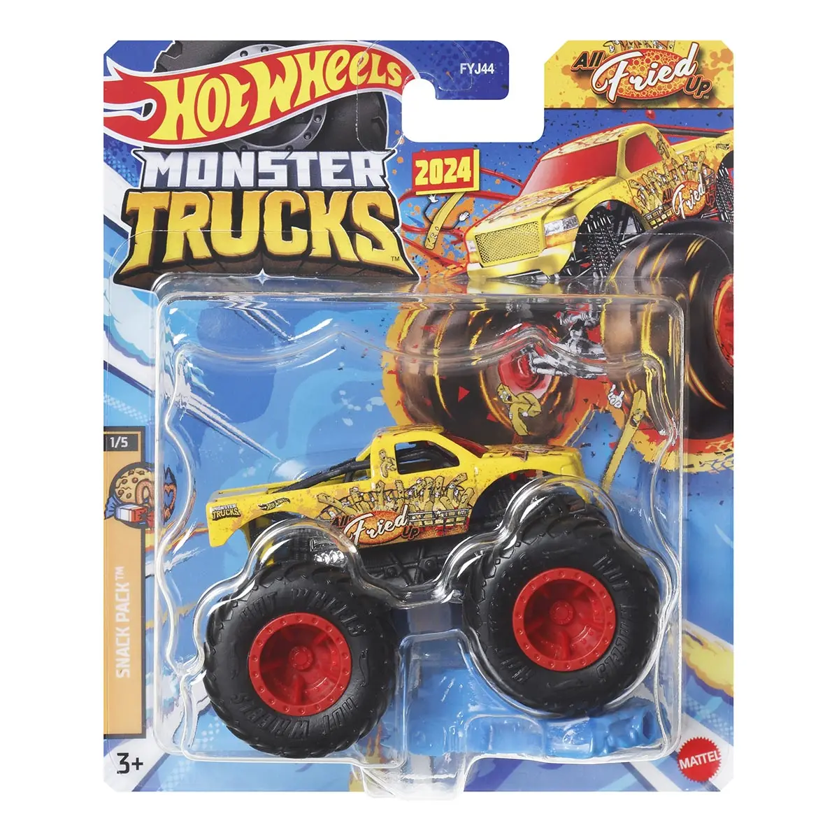 Hot Wheels Monster Trucks 2024 - Snack Pack 1/5 - All Fried Up Diecast Vehicle 1