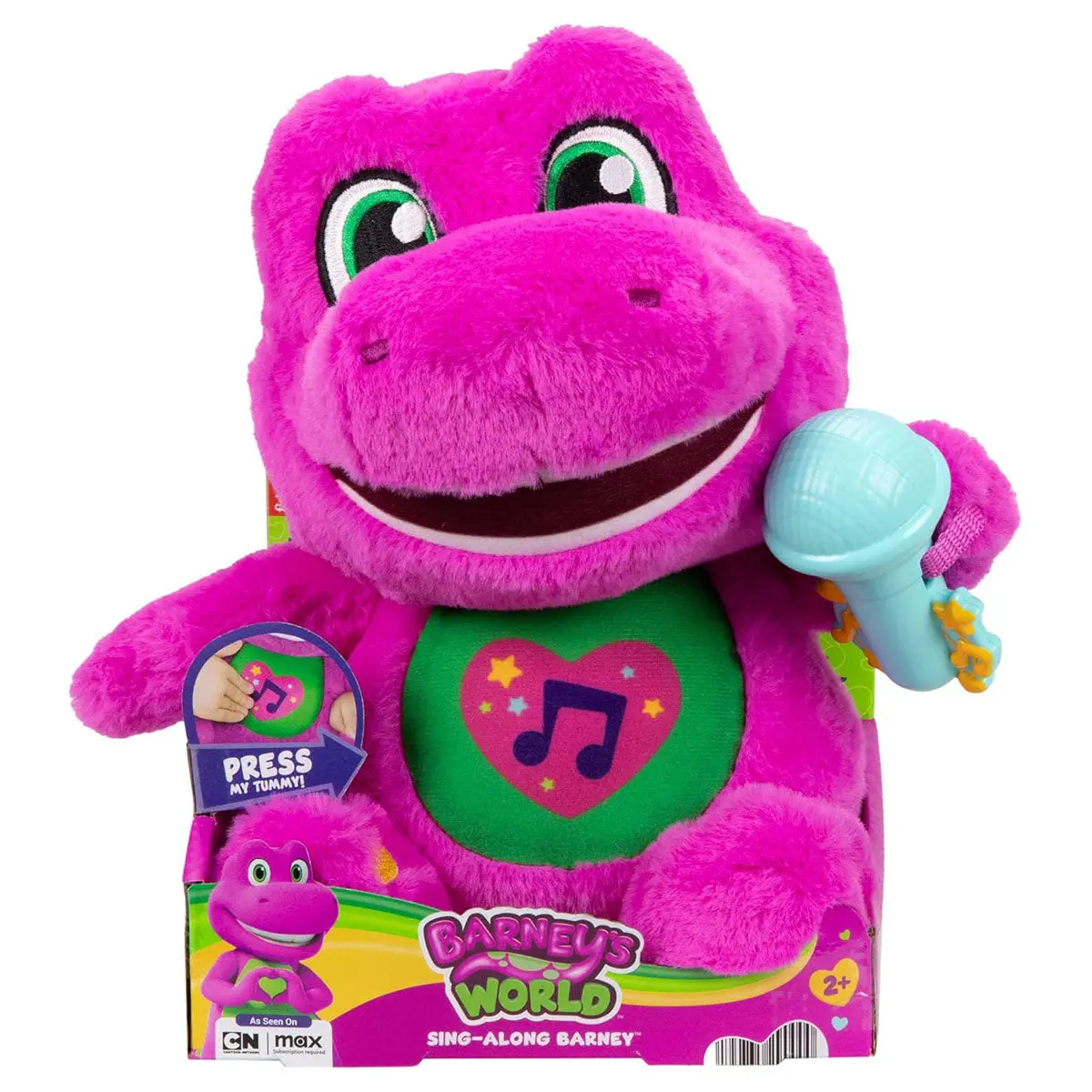 Barney's World Sing-A-Long Barney Plush 1