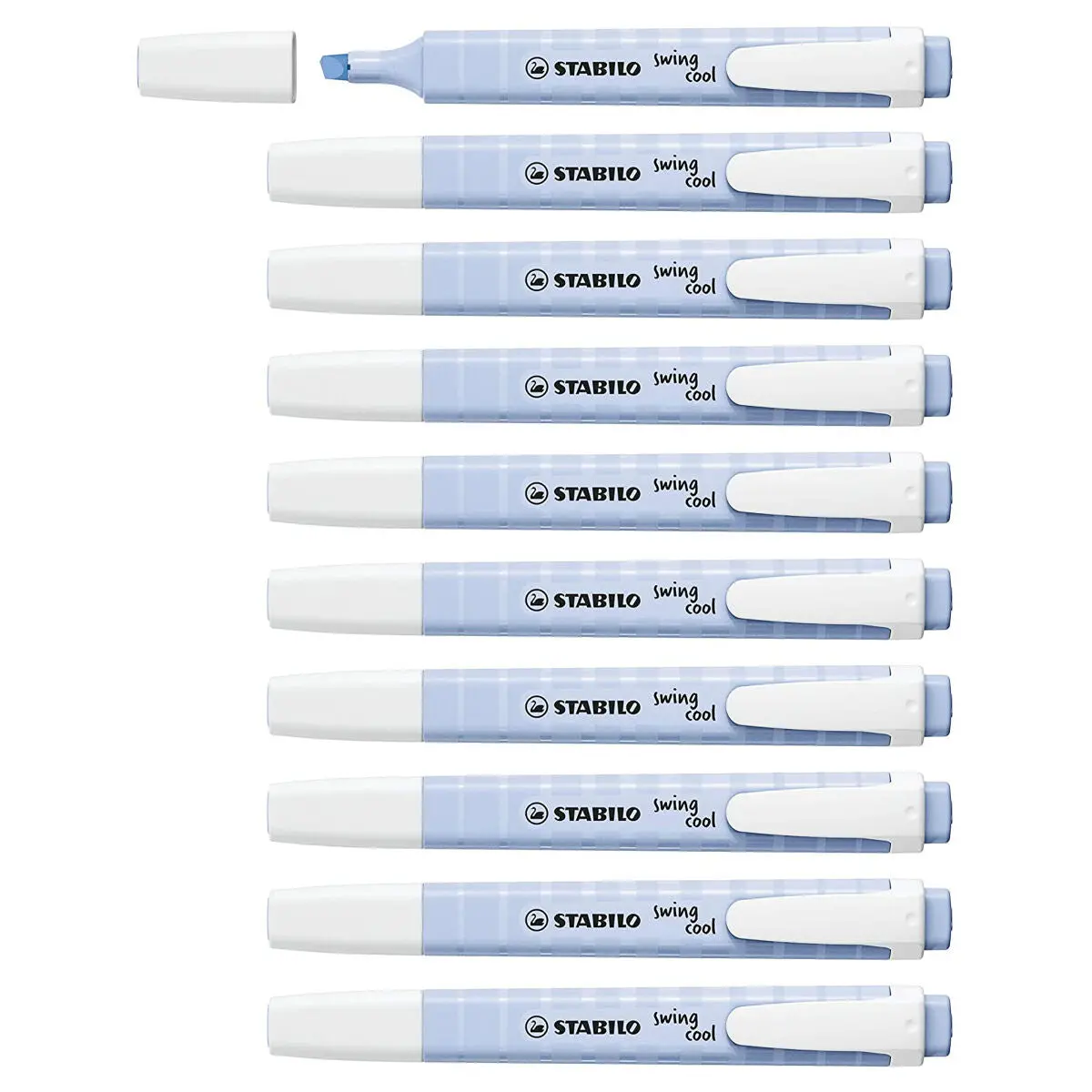 Stabilo Swing Cool Pastel Cloudy Blue Highlighter Box Of 10 1