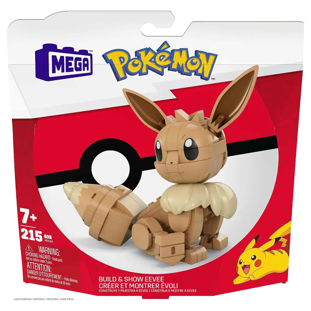 Mega Pokémon Build & Show Eevee 215 Piece Building Set 1