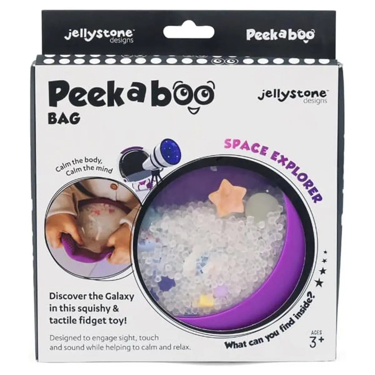 Jellystone Peek-A-Boo Bag Galaxy Explorer Fidget Toy 1