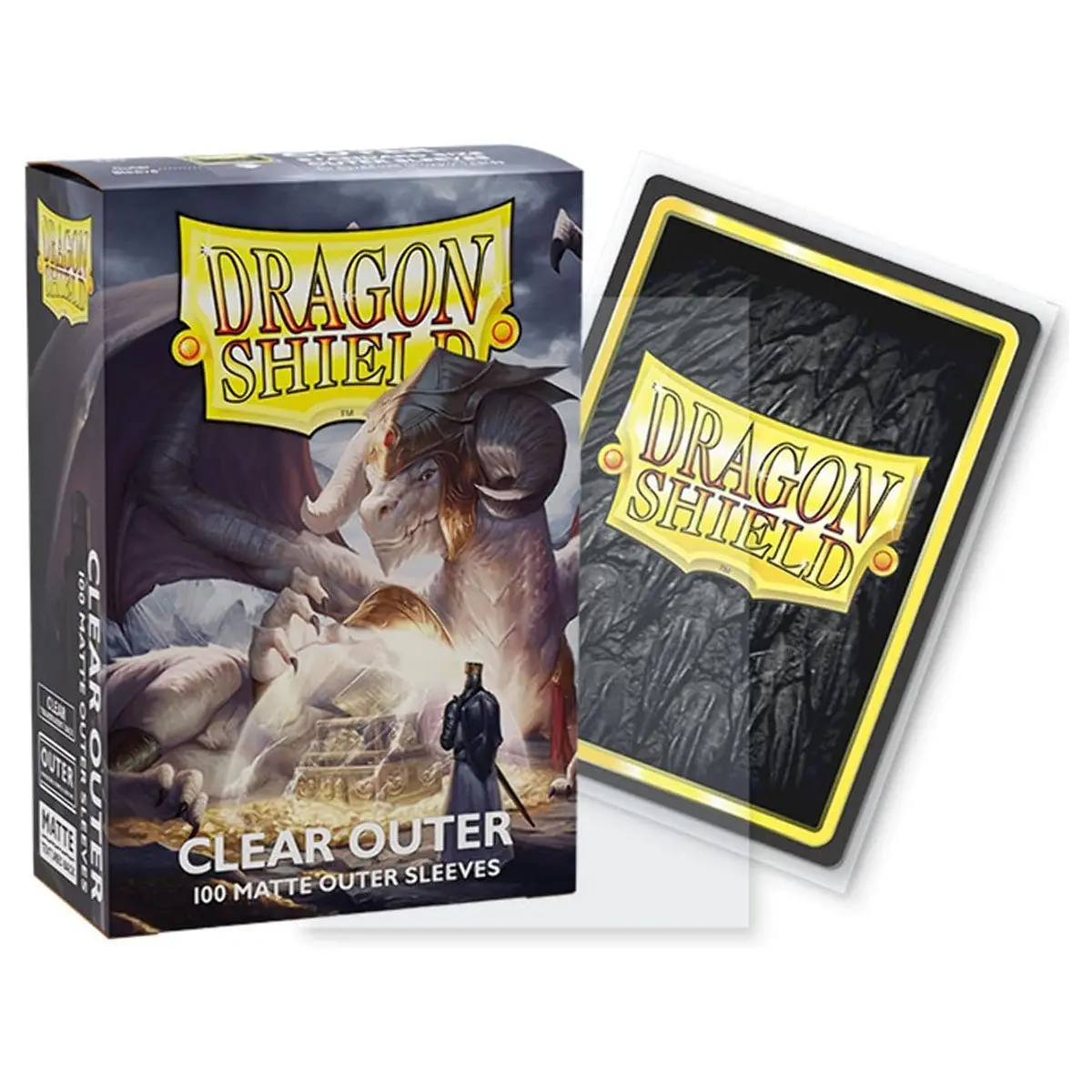 Dragon Shield Clear Outer Sleeves - Matte Standard Size (100) 2