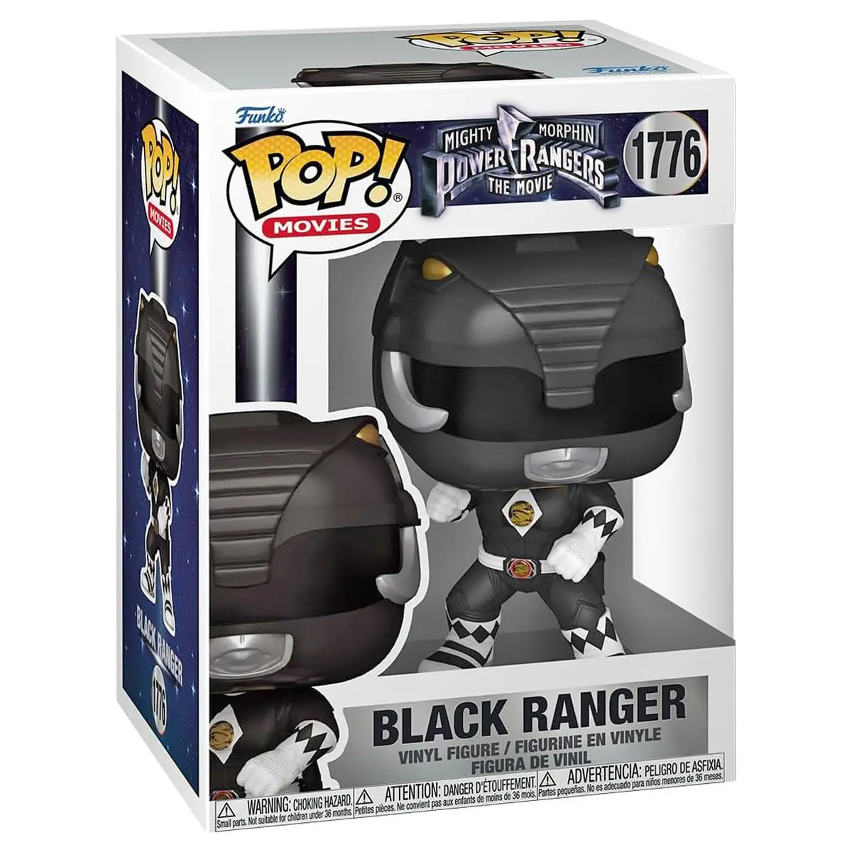 Funko Pop! Movies: Mighty Morphin Power Rangers The Movie: Black Ranger Vinyl Figure #1776 1
