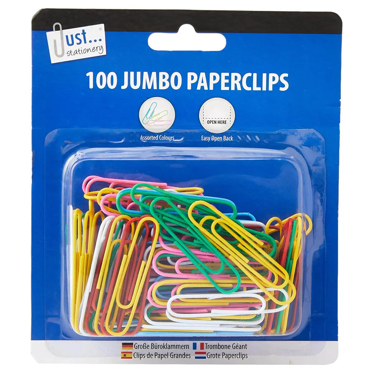 Just Stationery 100 Jumbo Paperclips 1