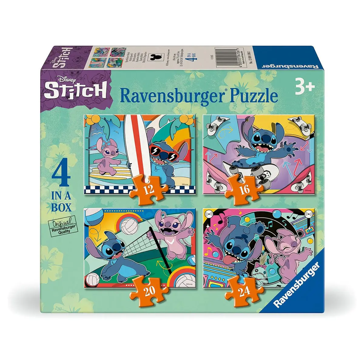 Ravensburger Disney Stitch 4 In A Box Jigsaw Puzzles 1