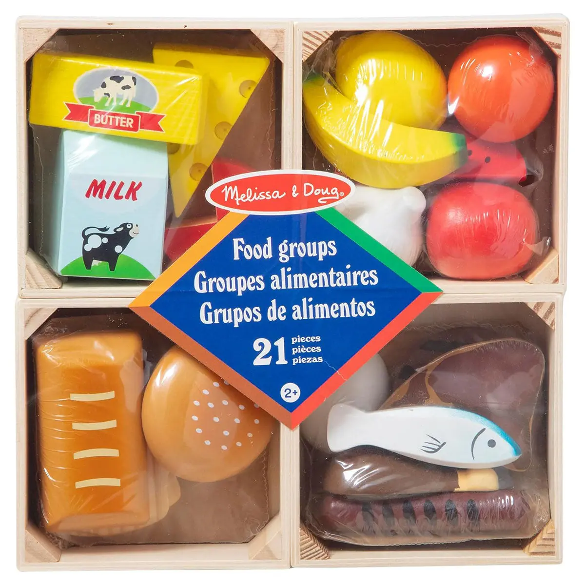 Melissa & Doug Food Groups Wooden Playset 1