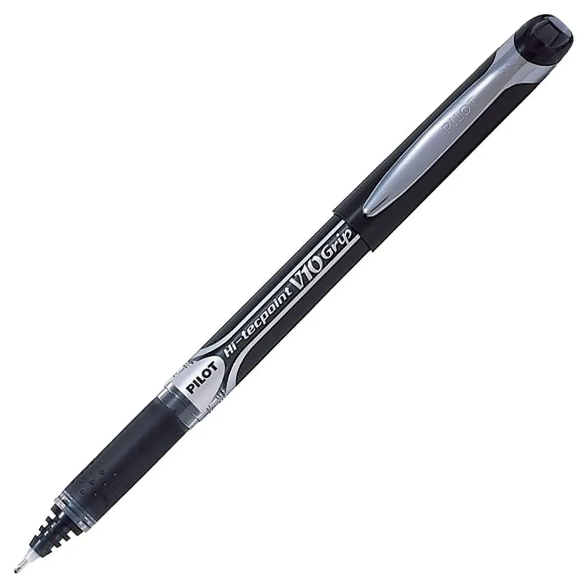 Pilot V10 Grip Liquid Black Ink Broad Line Rollerball Pen 1