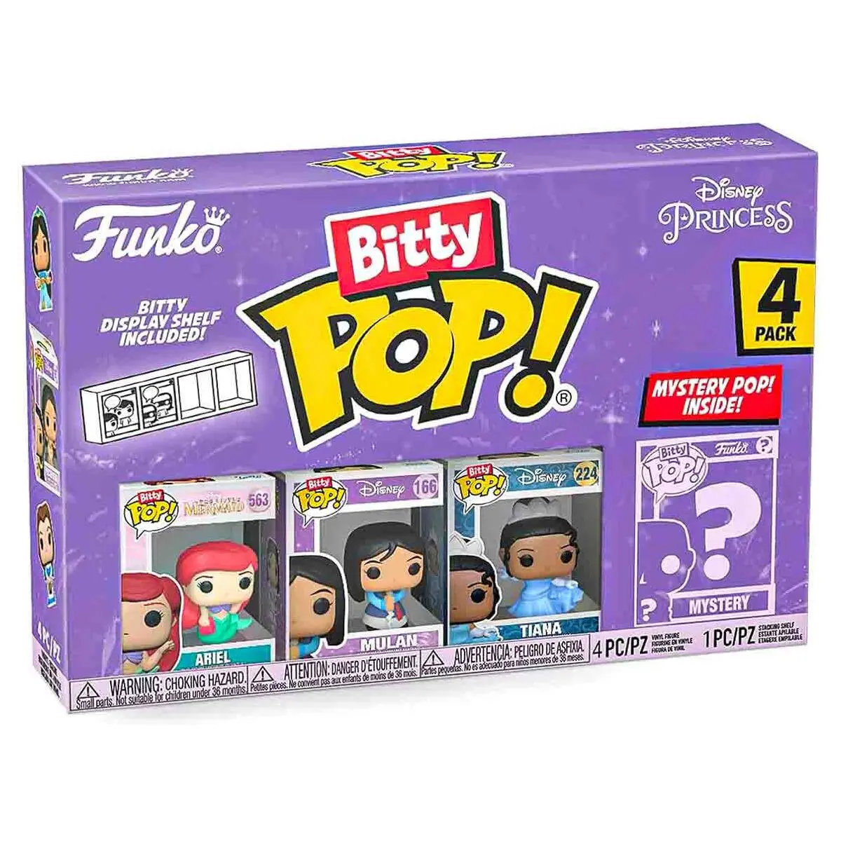 Funko Bitty Pop! Disney Princess Mini Figures Series 1 (4 Pack) 1